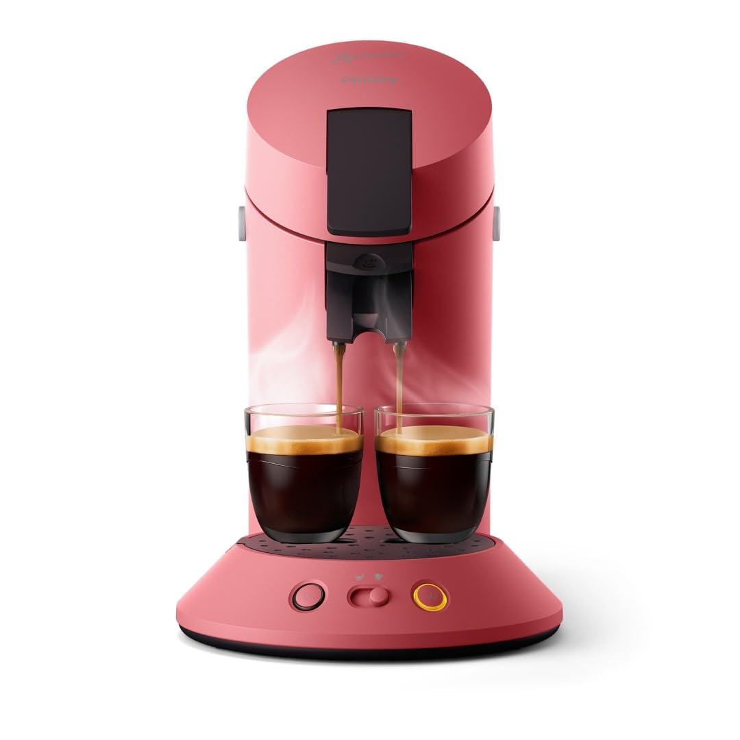 Caffio - Senseo Original Plus Machine à café à dosettes Rouge tendre CSA210/35