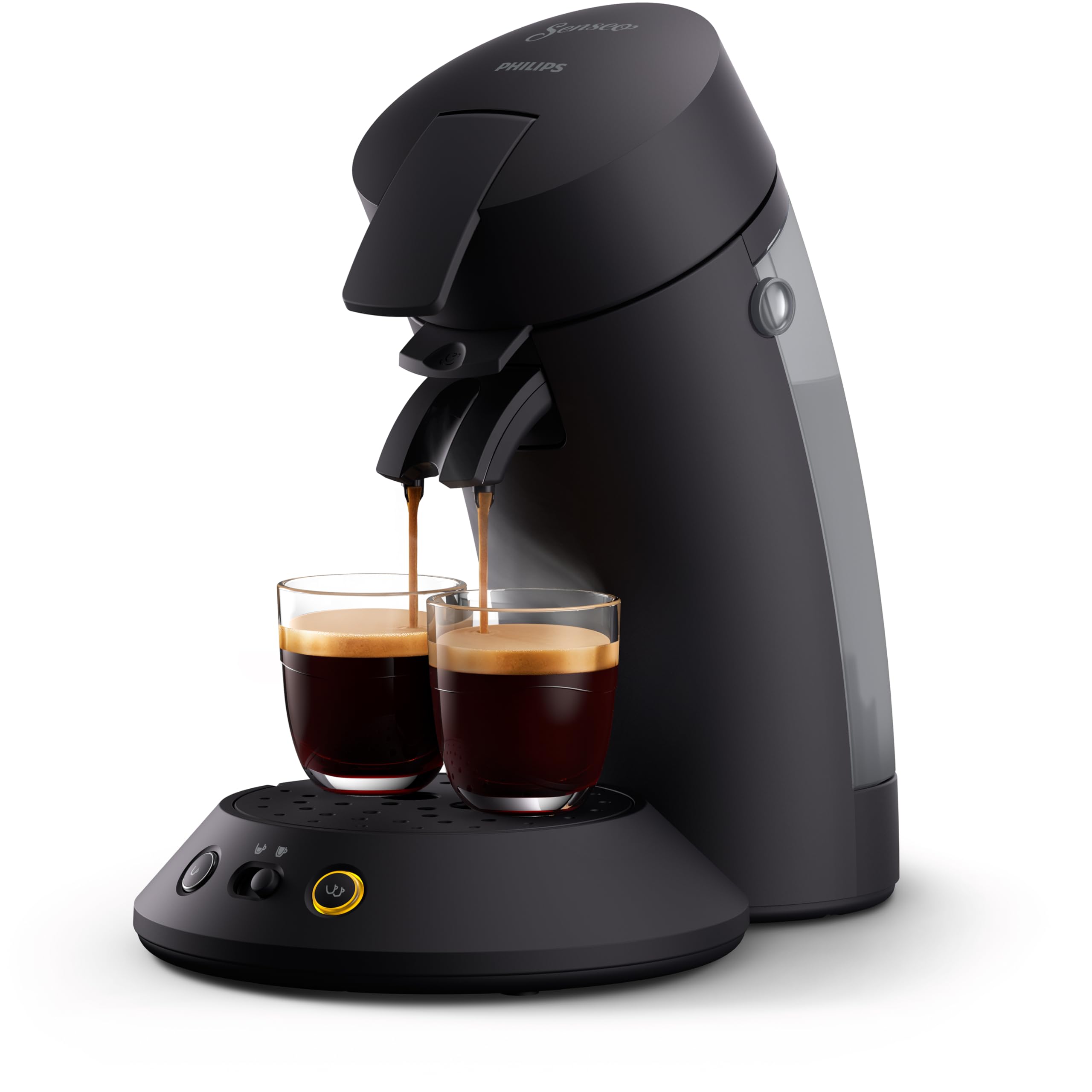 Caffio - SENSEO Cafetière à dosette Original Plus Noir intense CSA210/61