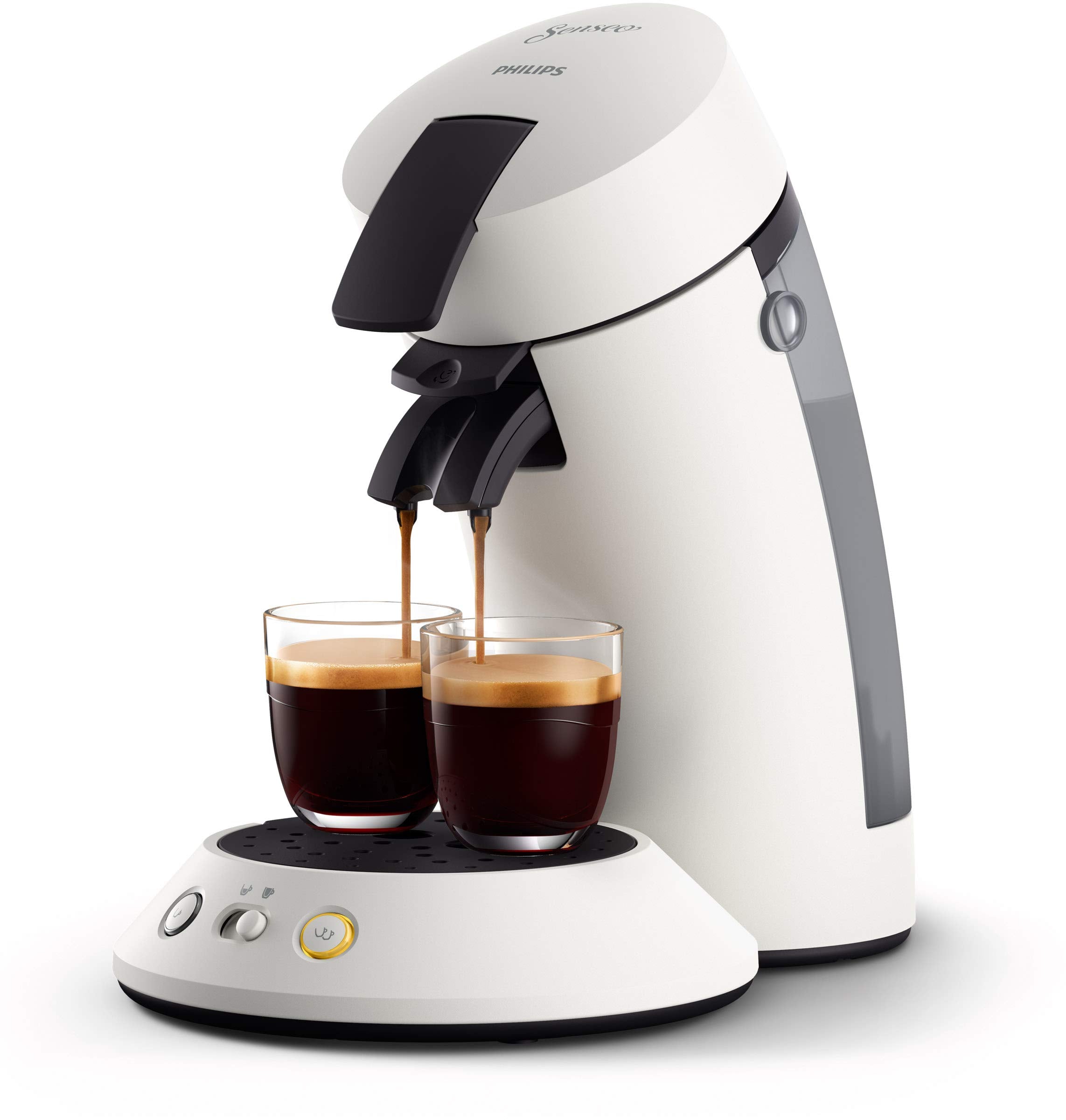 Caffio - Senseo Original Plus Machine à Dosettes Blanche CSA210/11